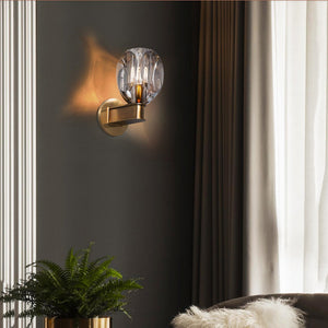 Canson Modern Crystal Bedroom Wall Sconces - view 5