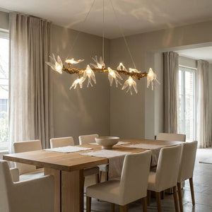 Bird Song Branching Linear Teardrop Chandelier - view 10