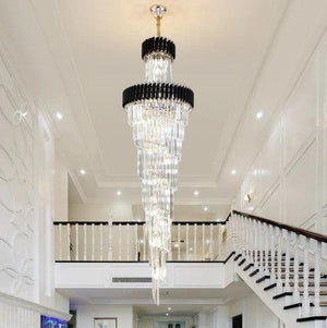 Spiral Crystal Chandelier For Foyer/ Staircase - view 3