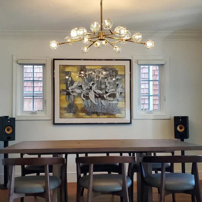 Crysball Glass Round Chandelier 60" - view 10