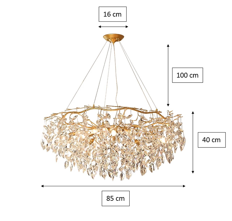 Doris Round Modern Branch Chandeliers - view 7