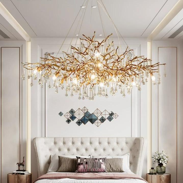 Doris Branch Crystal Chandelier Light - view 2