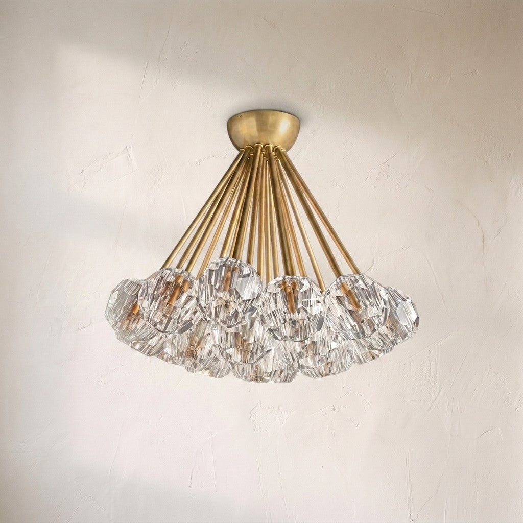 Bruma Glass Flushmount 24", flush mount