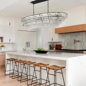 Ghiaccio Oval Chandelier 54''65'' - view 9
