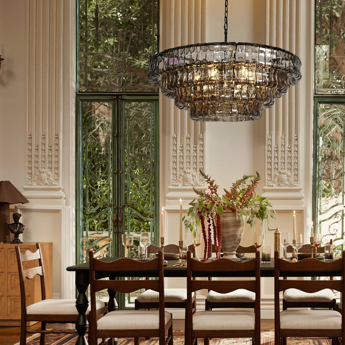 Ghiaccio Round Chandelier 24"36"48"60" - view 2