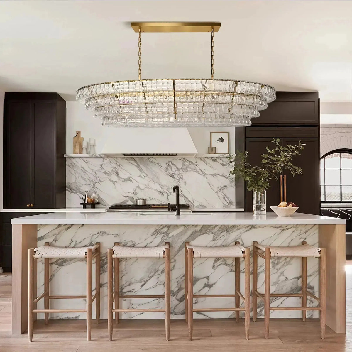 Ghiaccio Oval Chandelier 54''65'' - view 10