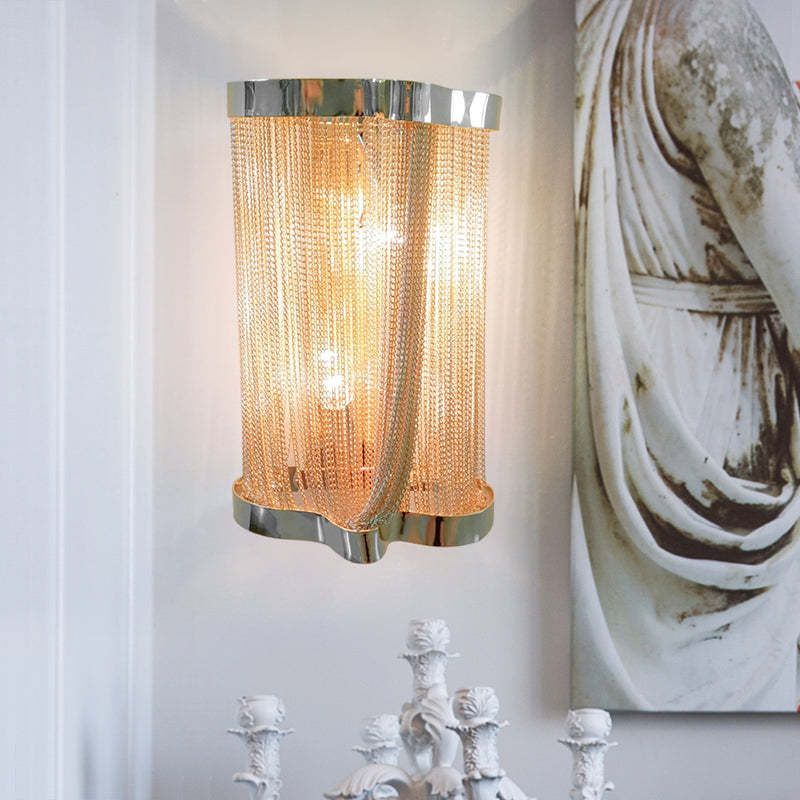 Ashley Aluminum Chain Tassel Wall Sconce, chandelier - view 9