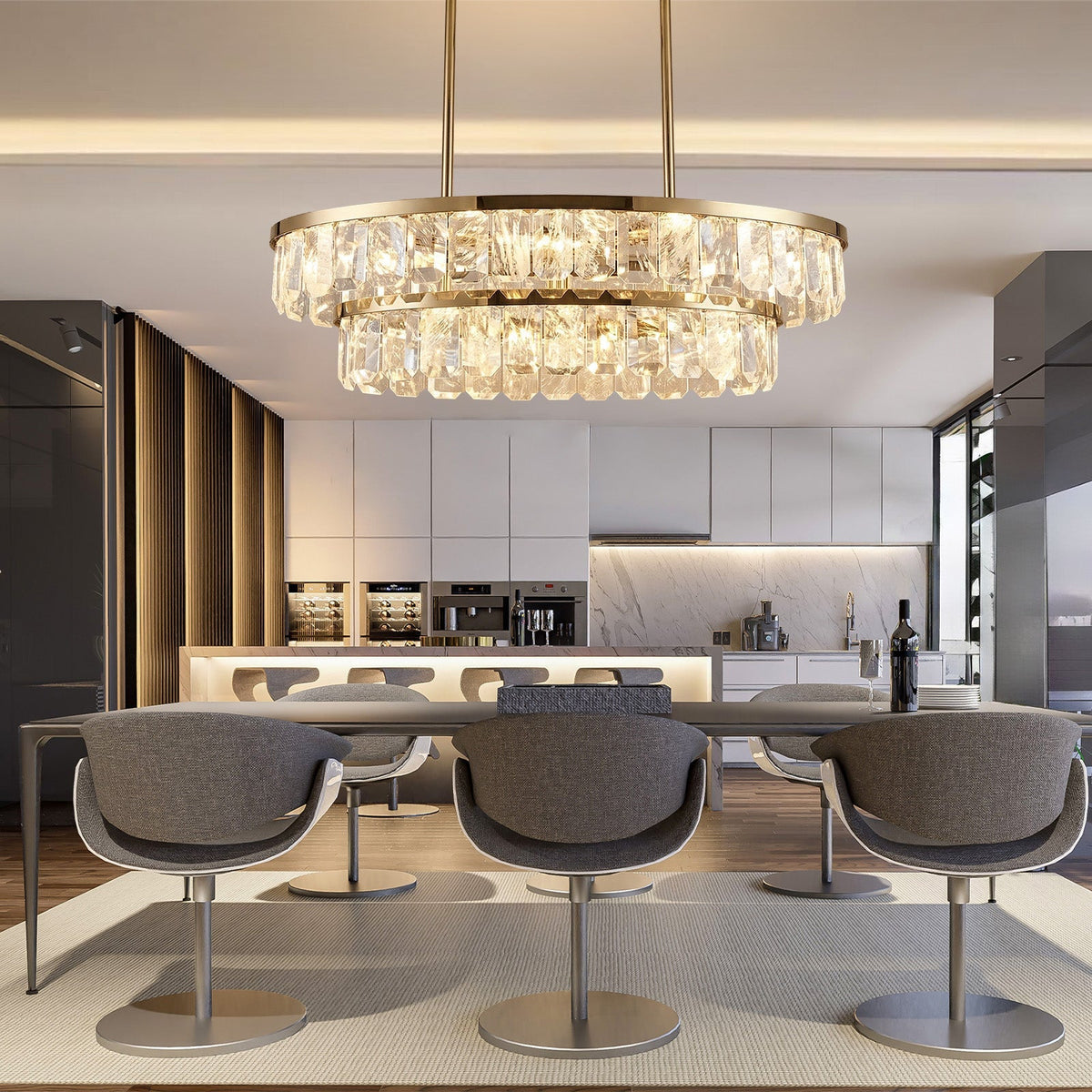 Selene Linear Crystal Chandelier - view 10