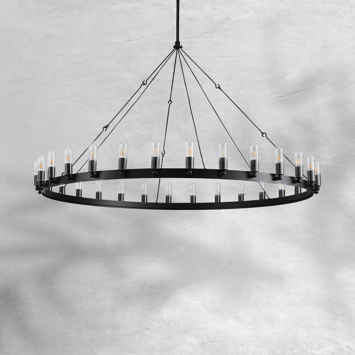 Celestine Vintage Filament Outdoor Round Chandelier