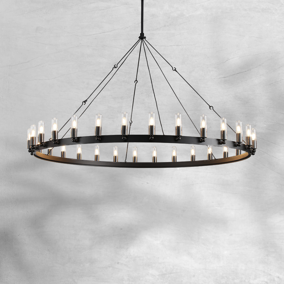 Celestine Vintage Filament Outdoor Round Chandelier
