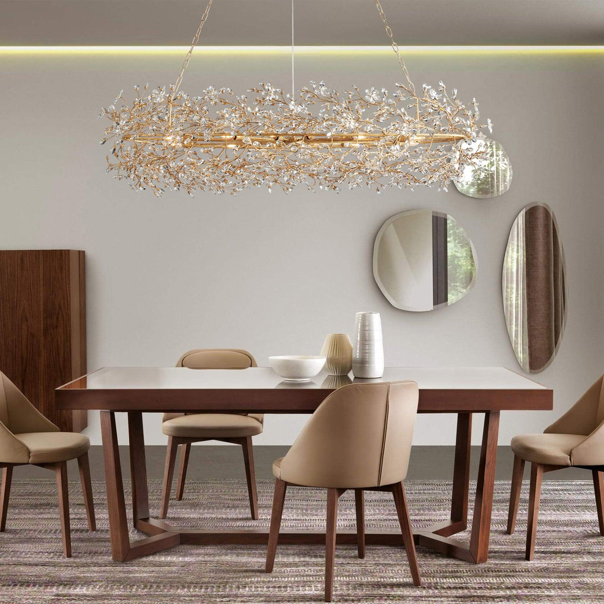 Fiore Oval Chandelier 62''74'' - view 6