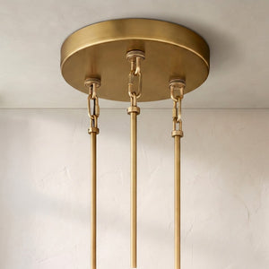 Cascading Smoke Glass Drum Chandelier - view 4