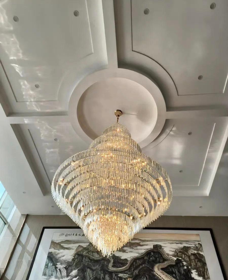 Luxury Multi-tiered Extra Large Crystal Chandelier for Staircase/Foyer/Entryway - view 8