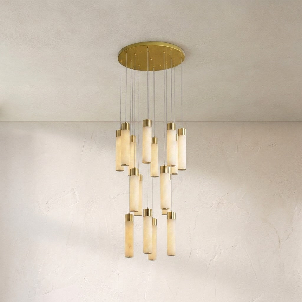 Celestial Alabaster Cascade Chandelier