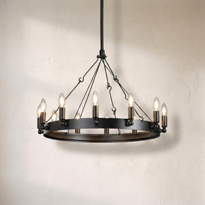 Celestine Vintage Candelabra Round Chandelier