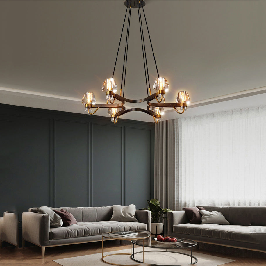 Galad Contemporary Crystal Chandelier 6-light - view 6