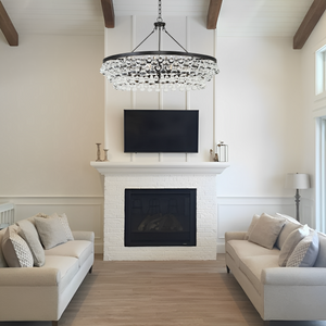 Bolzano Large Chandelier 35''W, crystal - view 2