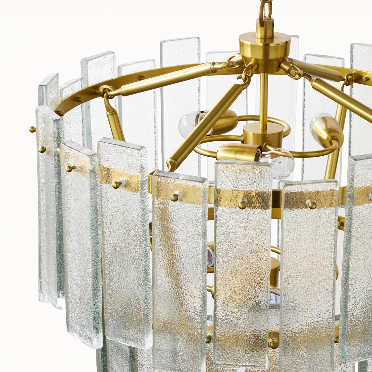 Conrad Texture Glass Chandelier - view 3
