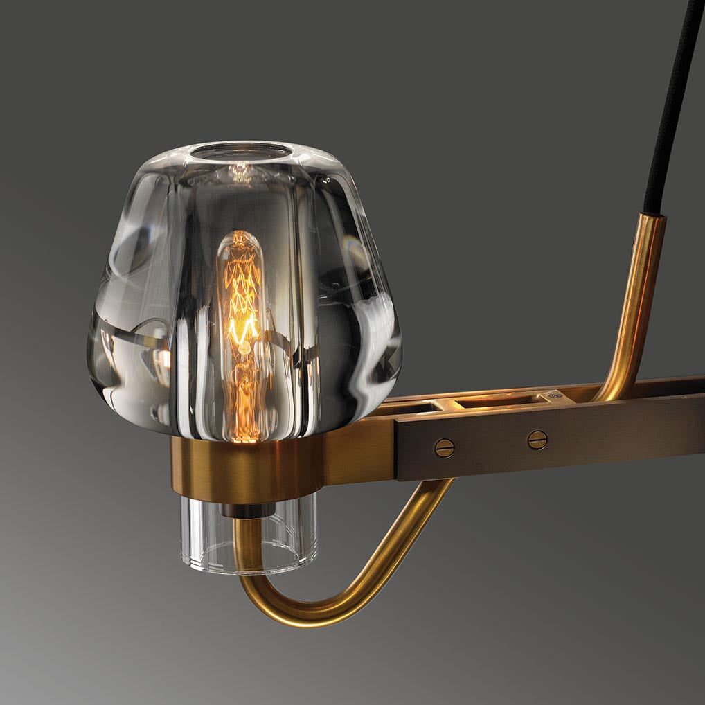 Galad Contemporary Crystal Chandelier 3-light - view 3