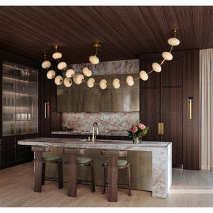 Lattice Glass Chandelier