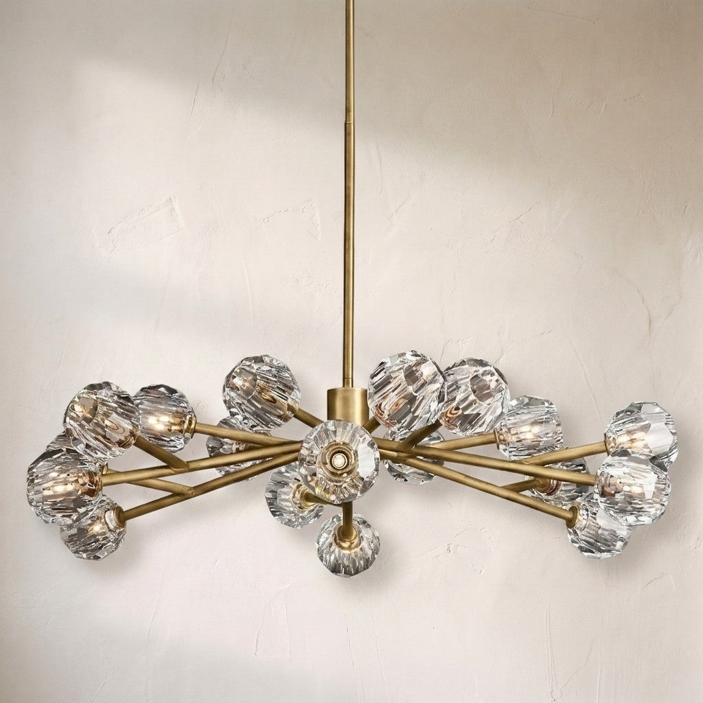 Crysball Glass Round Chandelier 48" - view 5