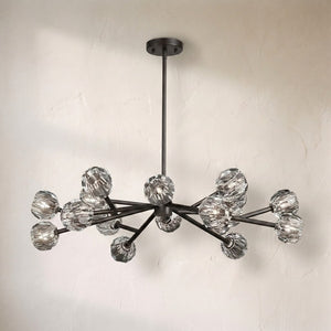 Crysball Glass Round Chandelier 48" - view 2