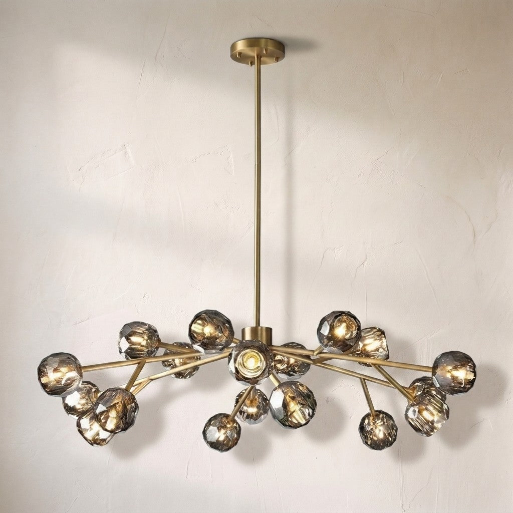 Crysball Glass Round Chandelier 48" - view 3