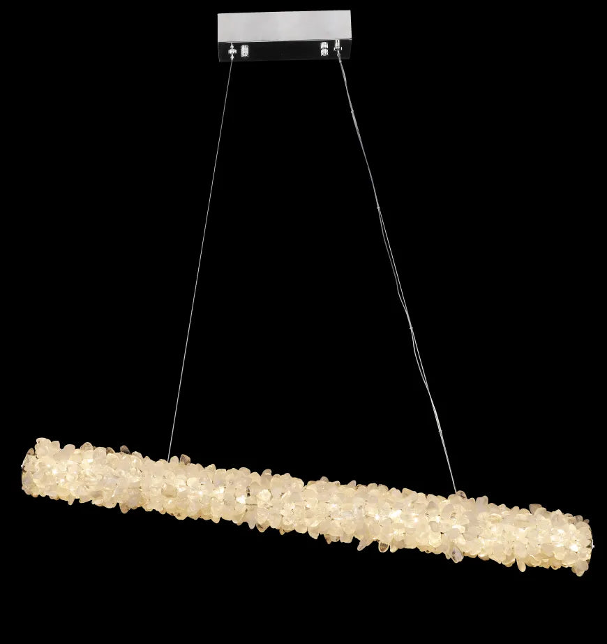 Modern Round/Oval/Linear/Square Natural Crystal Chandelier - view 25