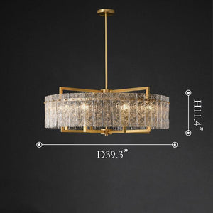 Classic Moire Crystal Round Chandelier - view 14