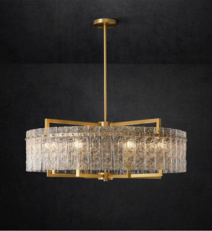 Classic Moire Crystal Round Chandelier - view 3