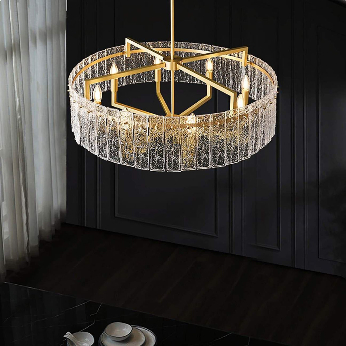 Classic Moire Crystal Round Chandelier - view 8