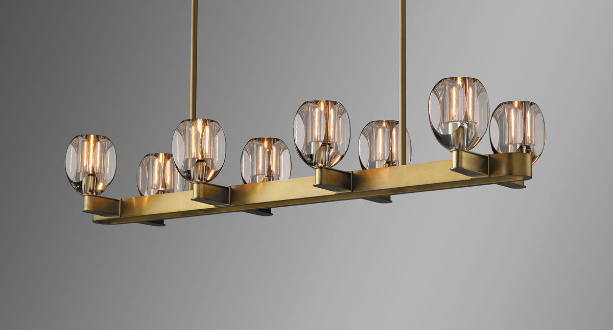 Canson Linear Modern 8 lights Dining Room Chandelier - view 2