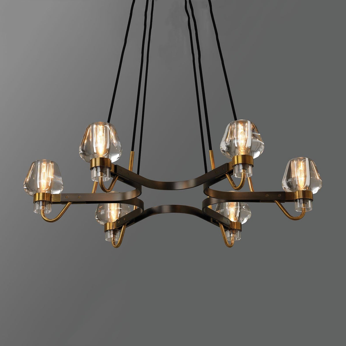 Galad Contemporary Crystal Chandelier 6-light - view 2