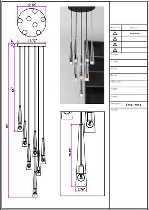 Apollo Round Crystal Chandelier (customize) - view 6