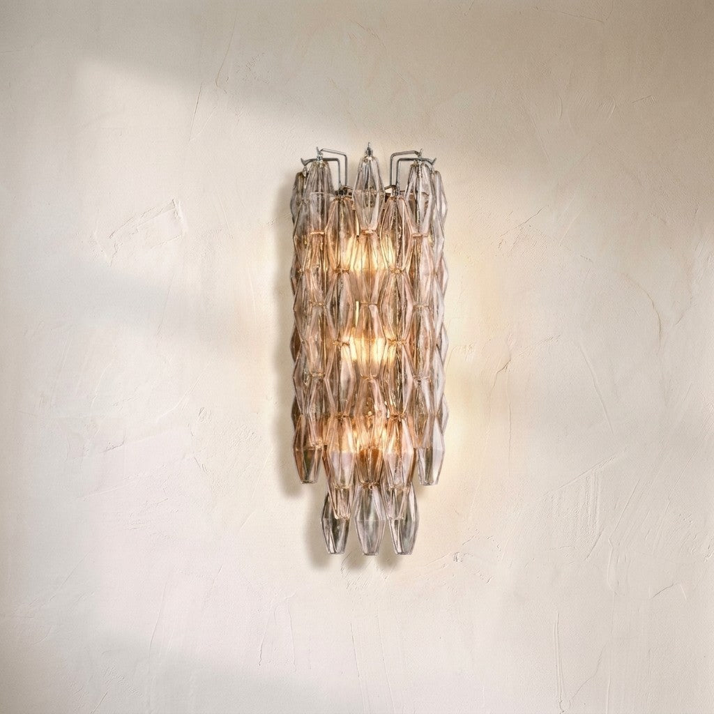 Cyra Glass Short Wall Sconce