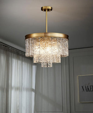 Ariano Four-layer crystal brass chandelier D 27" 32" - view 9