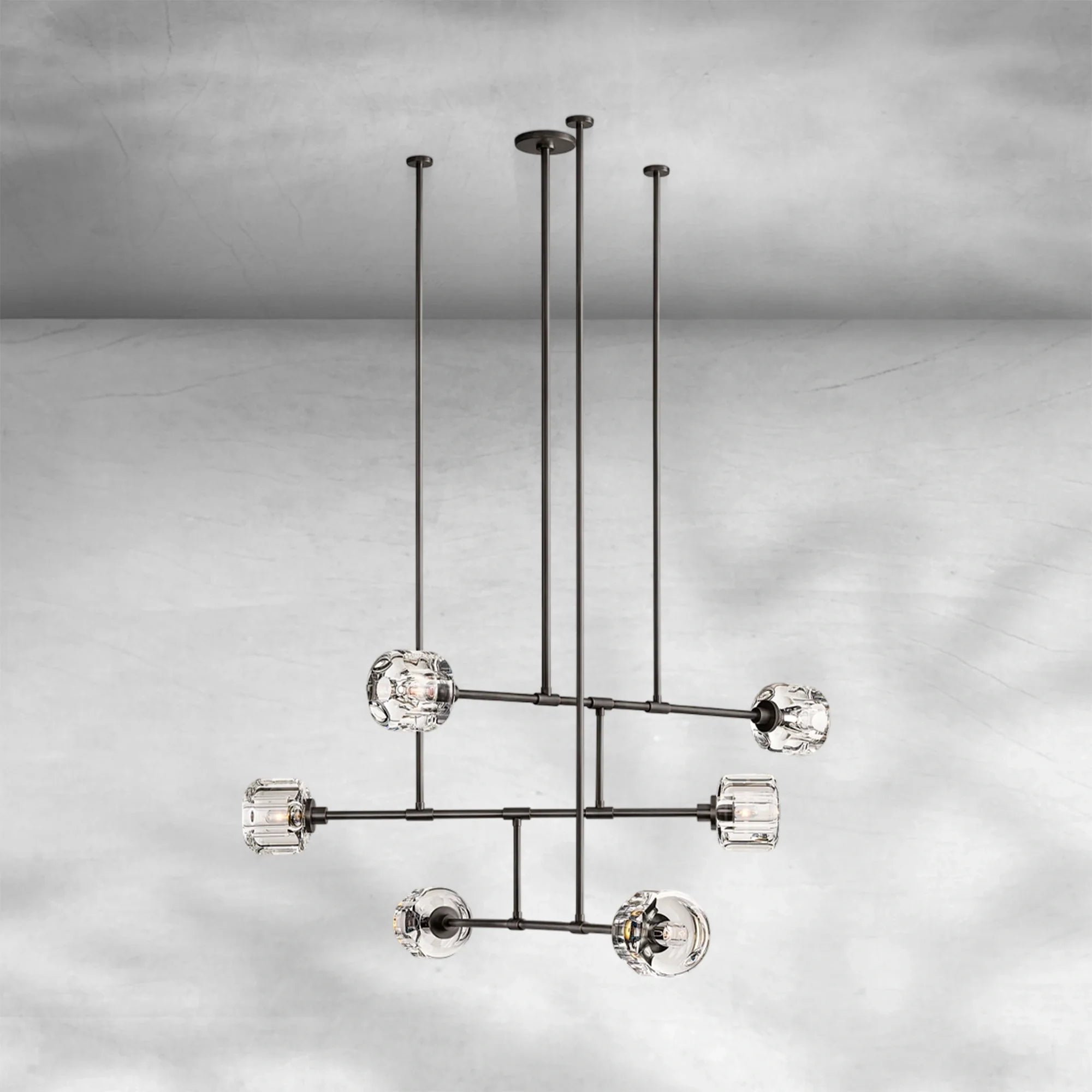 Delume Mobile Round Chandelier 48" 62"