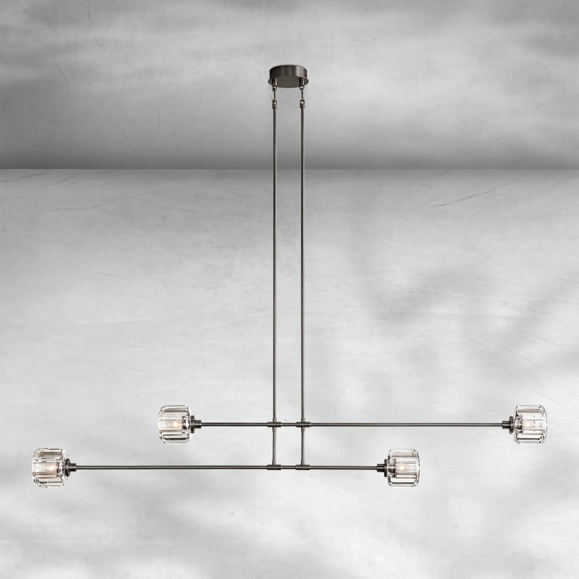 Delume Mobile Linear Chandelier 54" 72"
