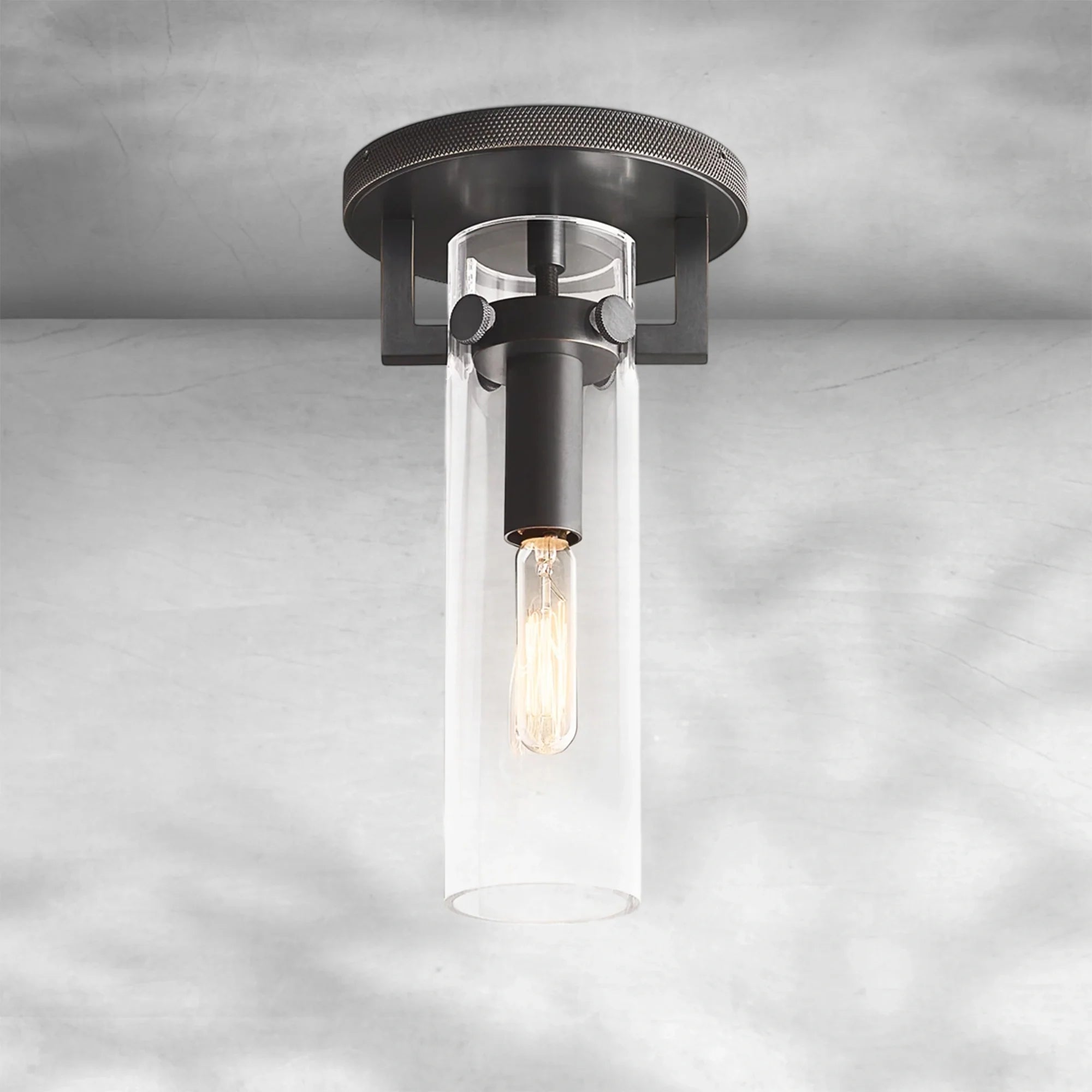 Modulus Glass Cylinder Flushmount