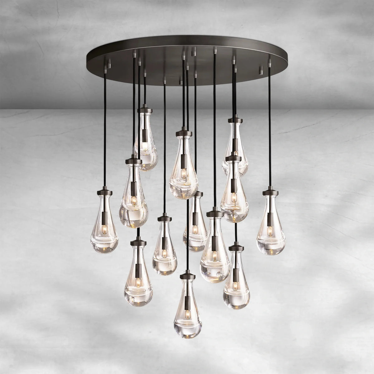 Raindrop Round Chandelier 36" - view 2