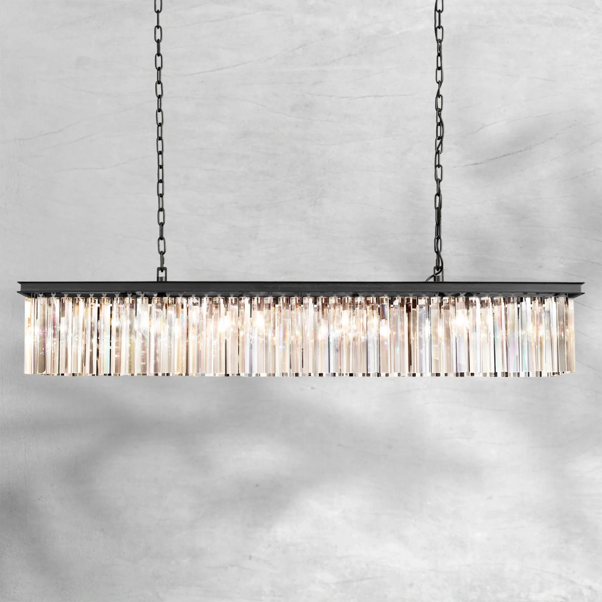 Riel Rectangular Chandelier 59" - view 2