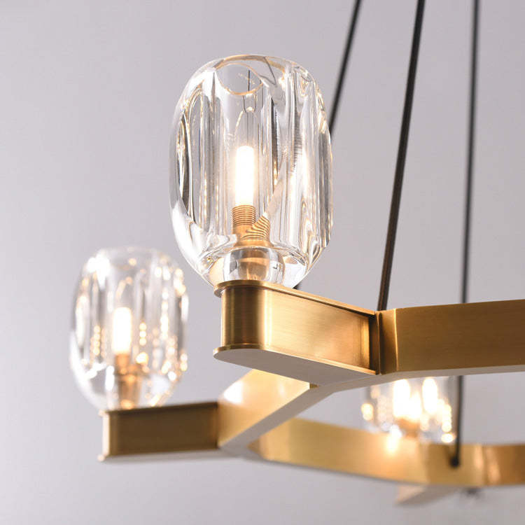 Kevin Canson Circular Crystal Chandelier Chandeliers