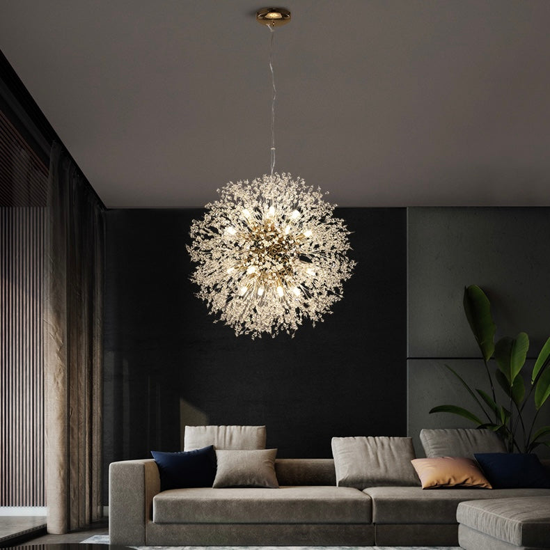 Dandelion Chandelier Sputnik Sphere In Firework Shape Modern Ceiling Light - view 2