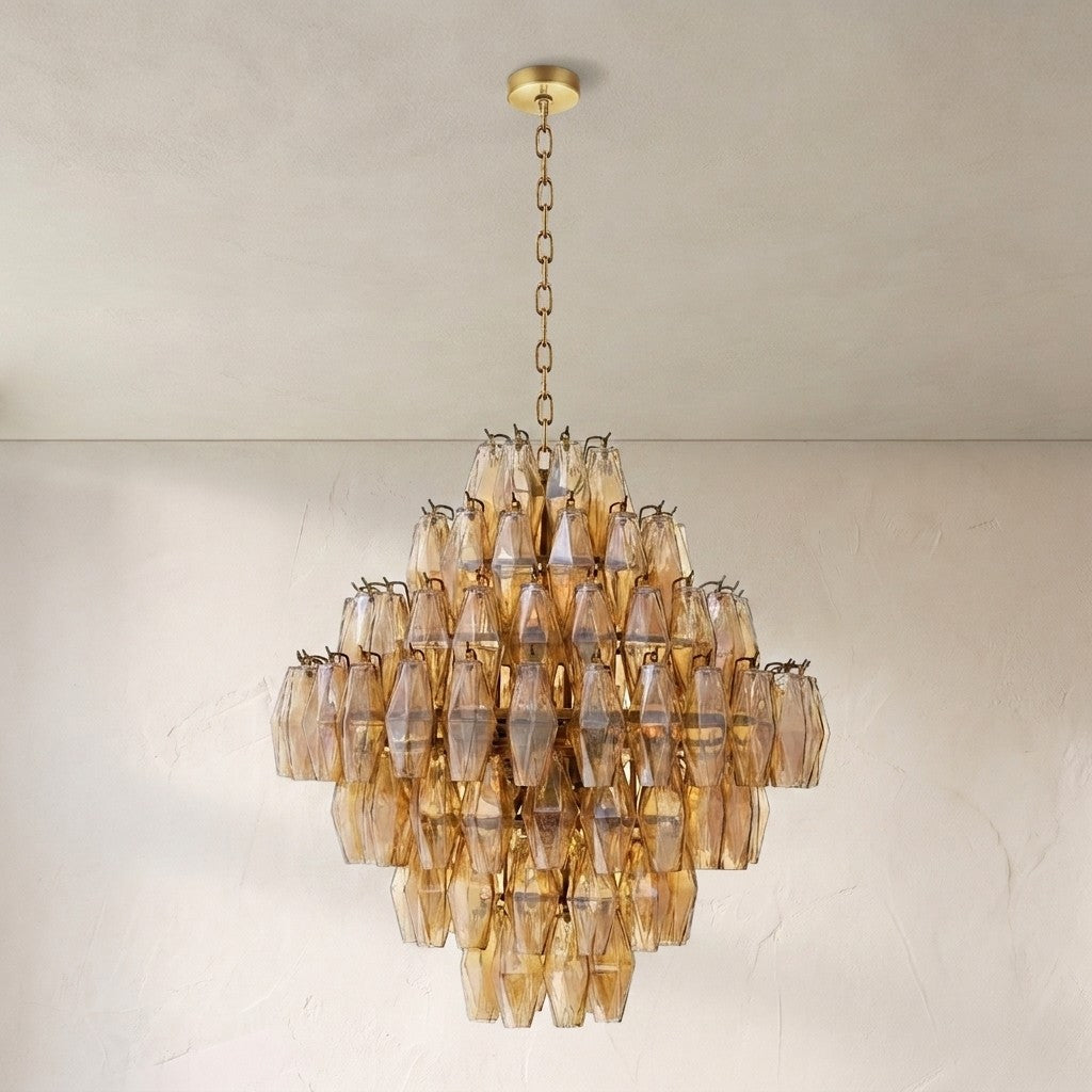 Darren Smoke Glass Large Chandelier - view 8