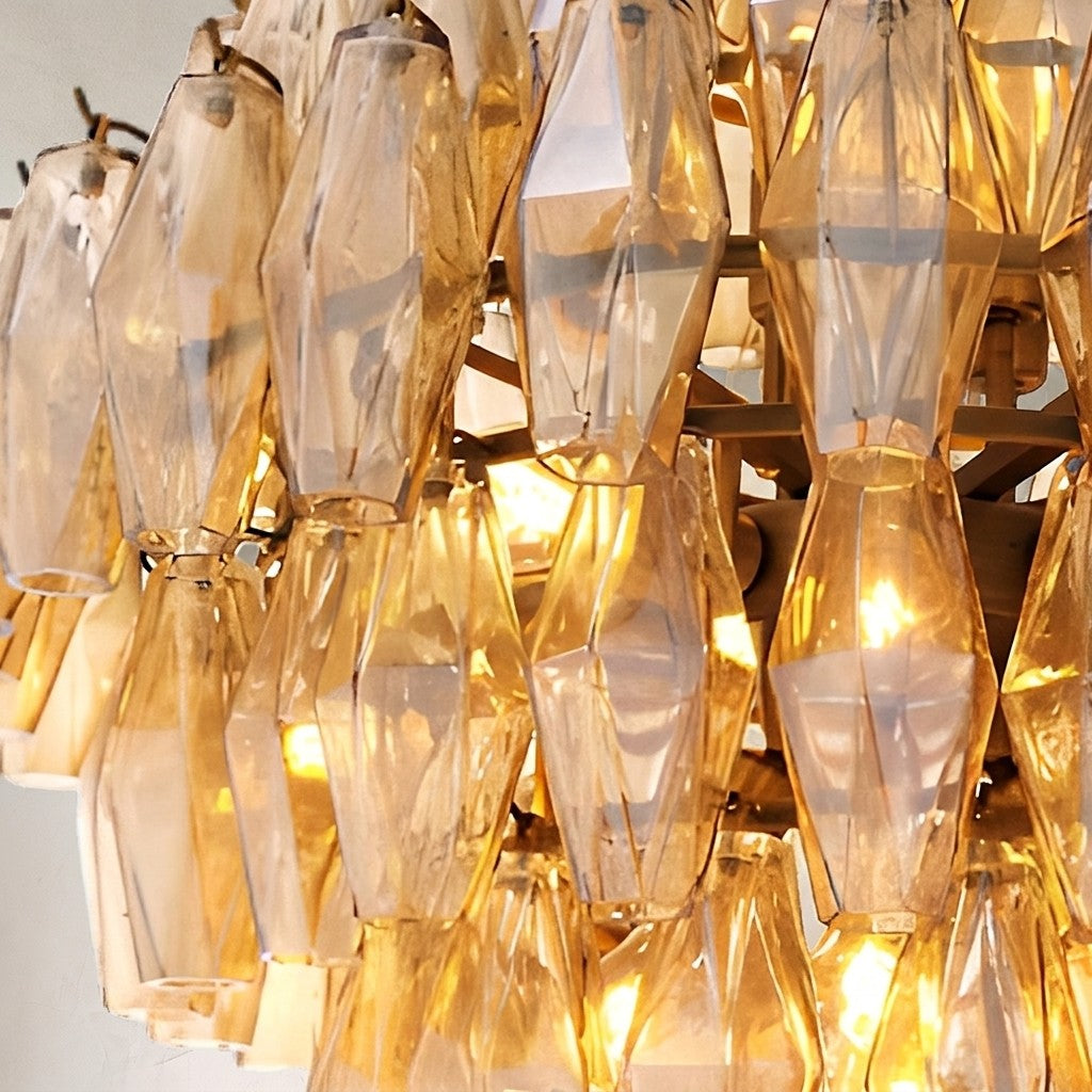 Darren Smoke Glass Large Chandelier - view 3