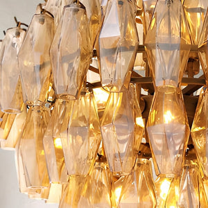 Darren Smoke Glass Large Chandelier - view 3