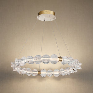 Vela Hand-Blown Glass Ring Chandelier