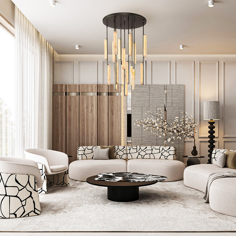Aureon Alabaster Round Chandelier - view 14