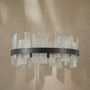 Lyra Round Glass Chandelier - view 4