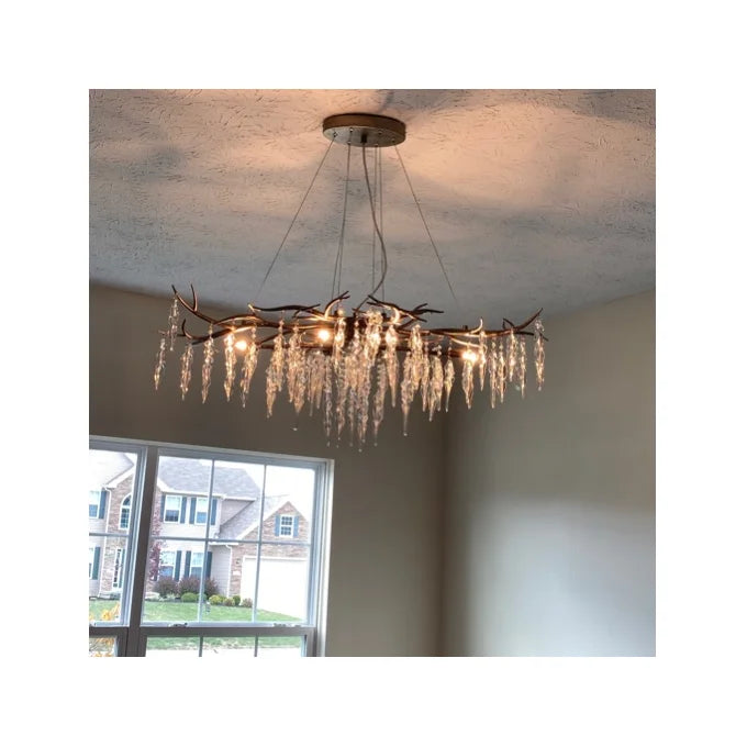New Light Luxury Crystal Geometric Chandelier for Living Room/Dining Room/Bedroom - view 7